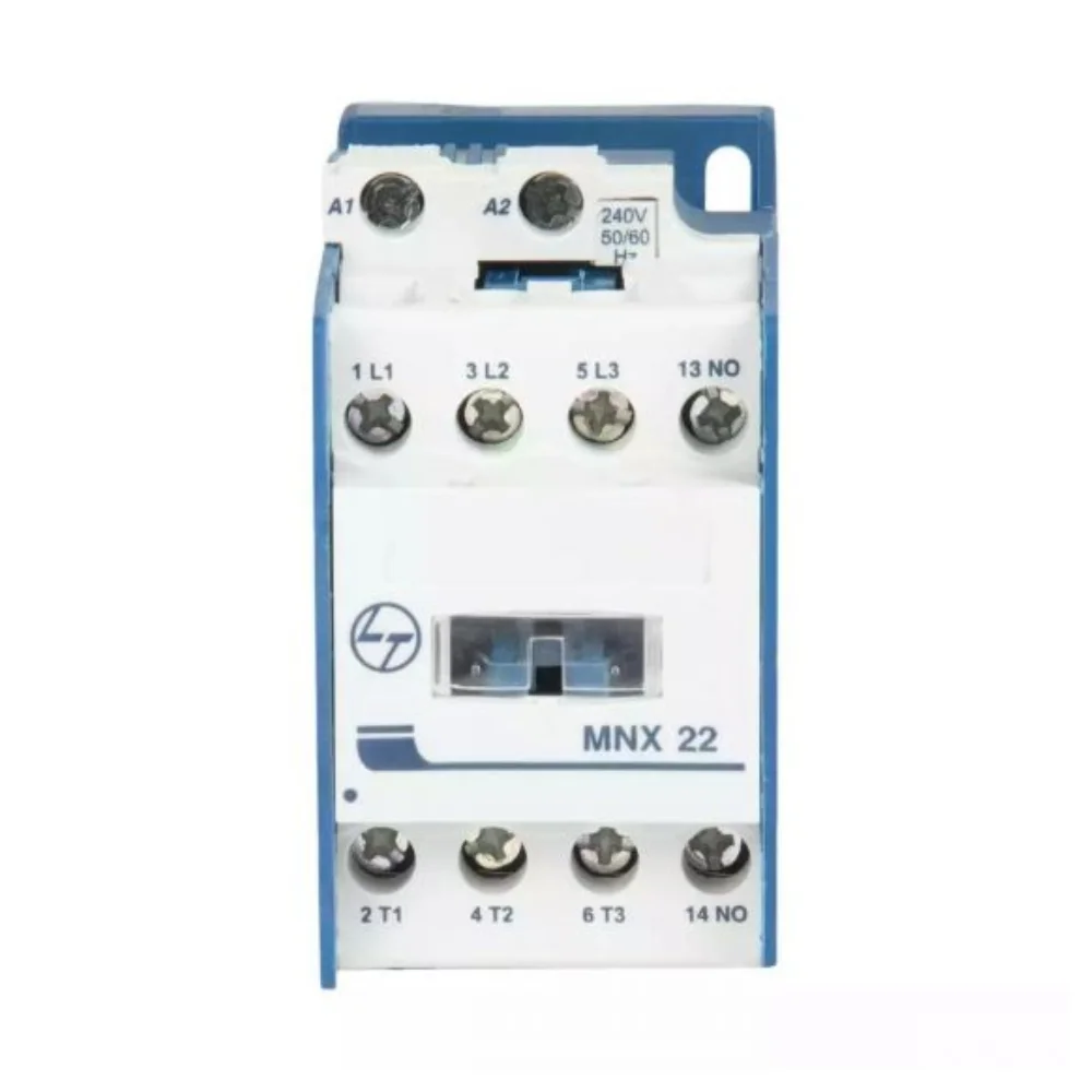 L&T Switchgear MNX 22 Power Contactor 22 A 3 Pole 240 V AC 1 NC AC3 Duty CS94981BOOO