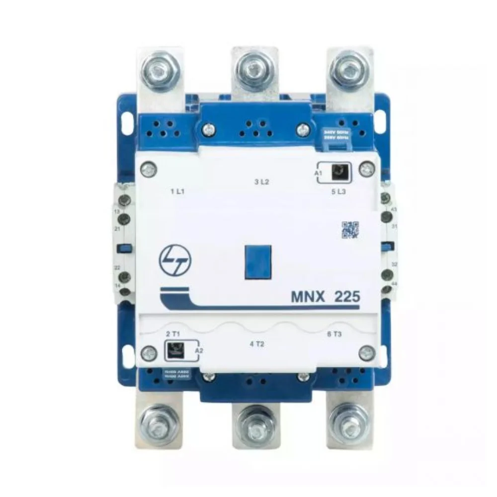 L&T Switchgear MNX 225 Power Contactor 225 A 3 Pole 240 V AC 2 NO + 2 NC AC3 Duty CS94140BOOO