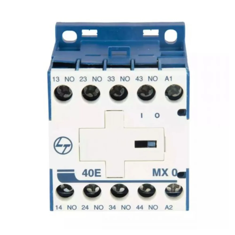 L&T Switchgear MX 12 Mini Power Contactor 12 A 3 Pole 415 V AC 1 NC AC3 Duty CS94017DOOO