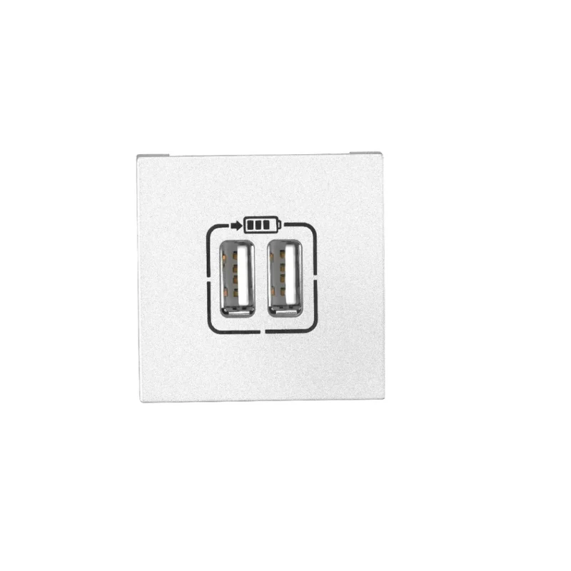 Legrand Arteor White Double USB Charger Socket 2.4A 2 Module 5734 22