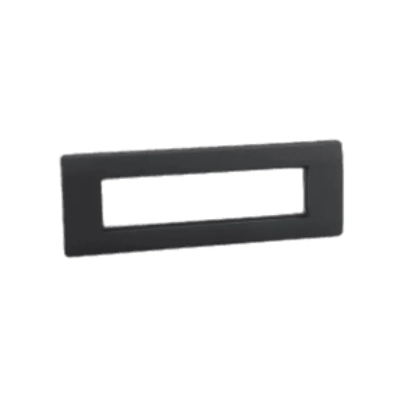 Legrand Myrius 8 Module Horizontal Black PVC Cover Plate 673288