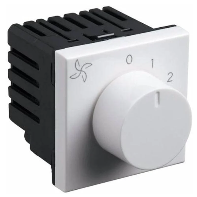 Legrand Britzy 2 Module White Fan Regulator 100 W 4 Step 6734 30