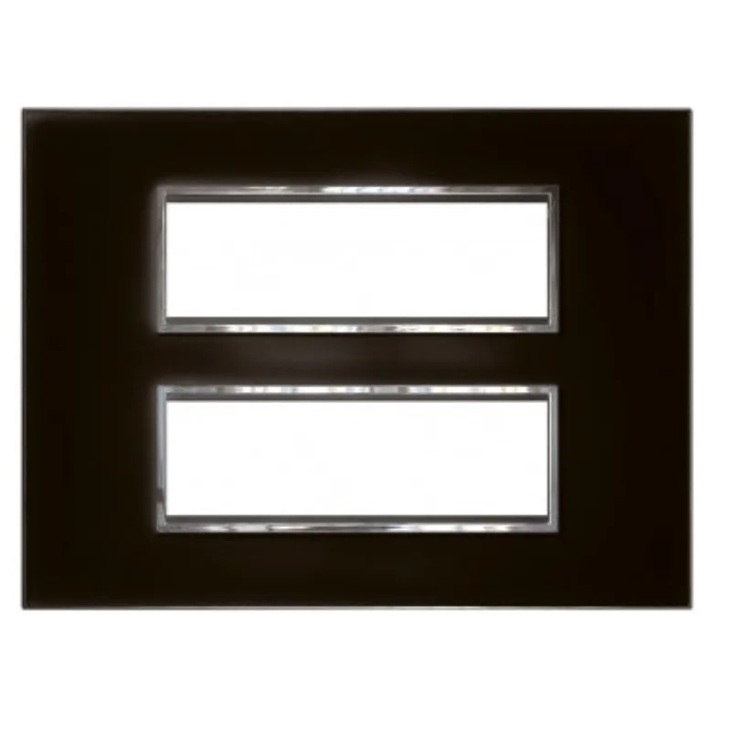 Legrand Arteor 12 Module Mirror Black Cover Plate 575773