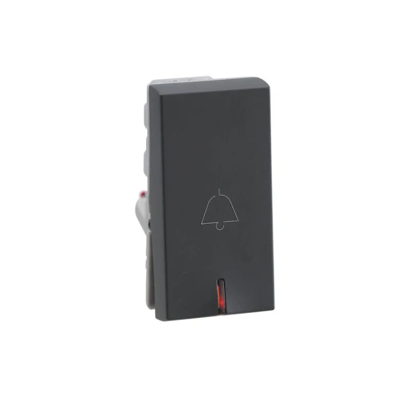 Legrand Lyncus Chic Grey Bell Push Switch 6 A 1 Module With Indicator 6774 21