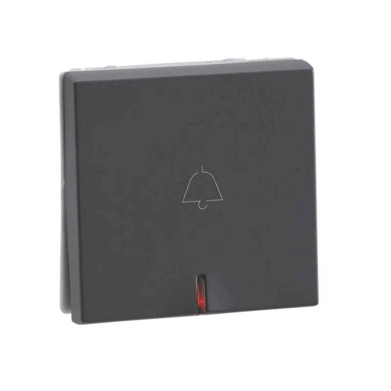 Legrand Lyncus Chic Grey Bell Push Switch 6 A 2 Module With Indicator 6774 23