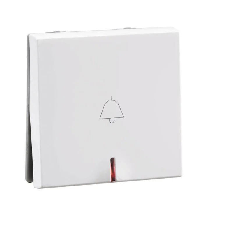 Legrand Lyncus White Bell Push Switch 6 A 2 Module With Indicator 6772 23