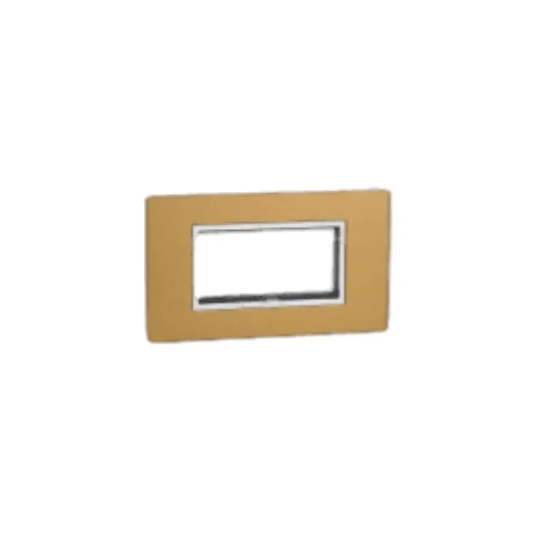 Legrand Arteor 4 Module Metal Gold Cover Plate 576350