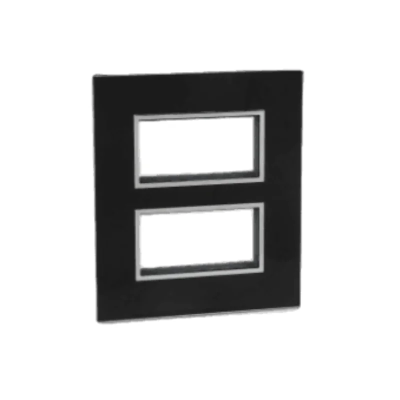 Legrand Arteor 8 Module Mirror Black Cover Plate 575763