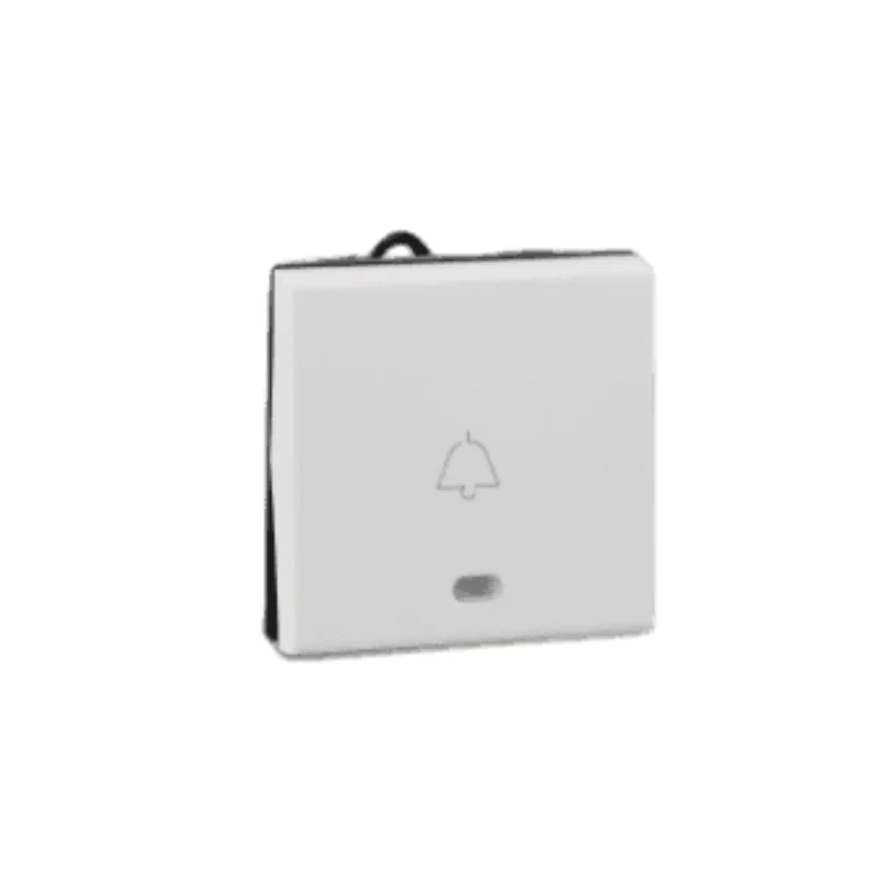 Legrand Myrius White Bell Push Switch 6 A 2 Module With Indicator 6730 23