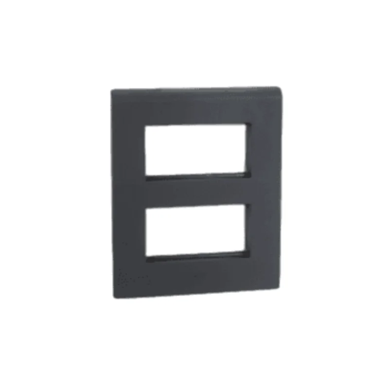 Legrand Myrius 8 Module Vertical Black PVC Cover Plate 673229