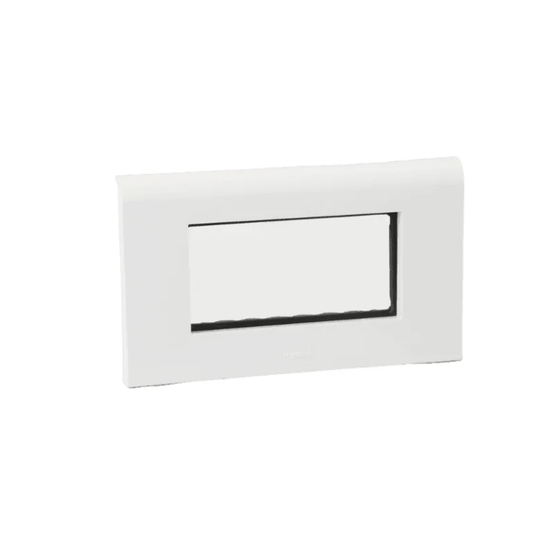 Legrand Myrius 4 Module White PVC Cover Plate 673204