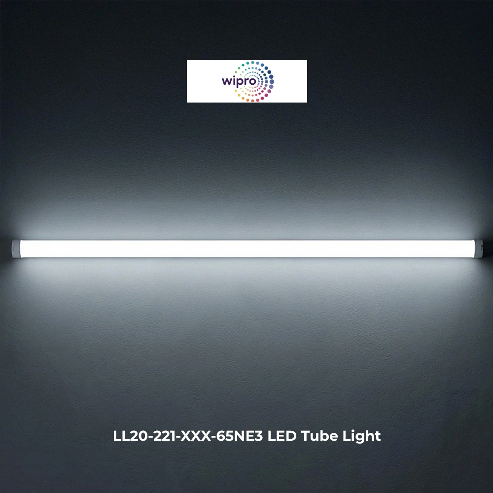 LL20-221-XXX-65NE3 Wipro Trim Neo LL20 LED Tube Light 20 W, 4 Ft, Cool White, Wall Mounted, Polycarbonate Body