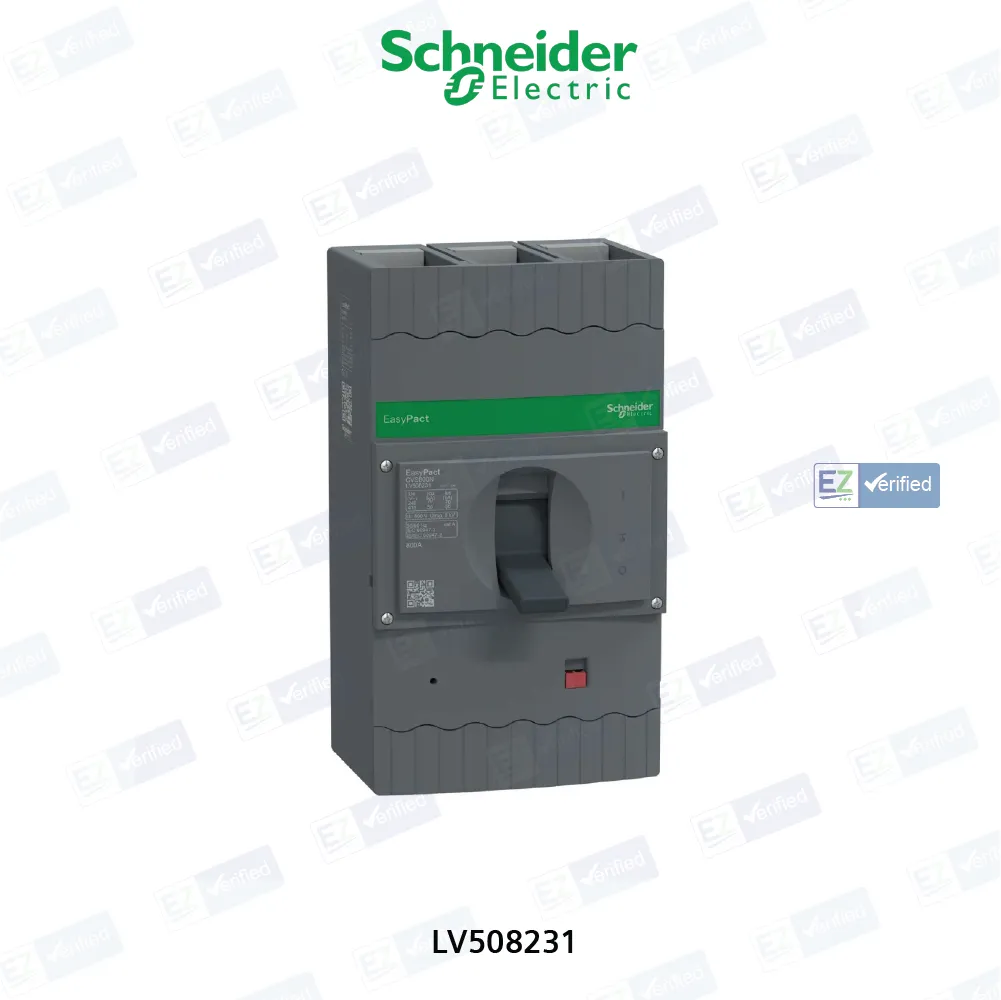 Schneider Electric EasyPact CVS LV508231 MCCB 800 Amp 3 Pole 50 kA Electronic / Microprocessor