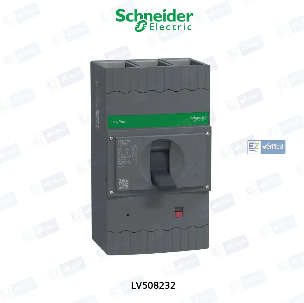 Schneider Electric EasyPact CVS LV508232 MCCB 800 Amp 3 Pole 50 kA Electronic / Microprocessor