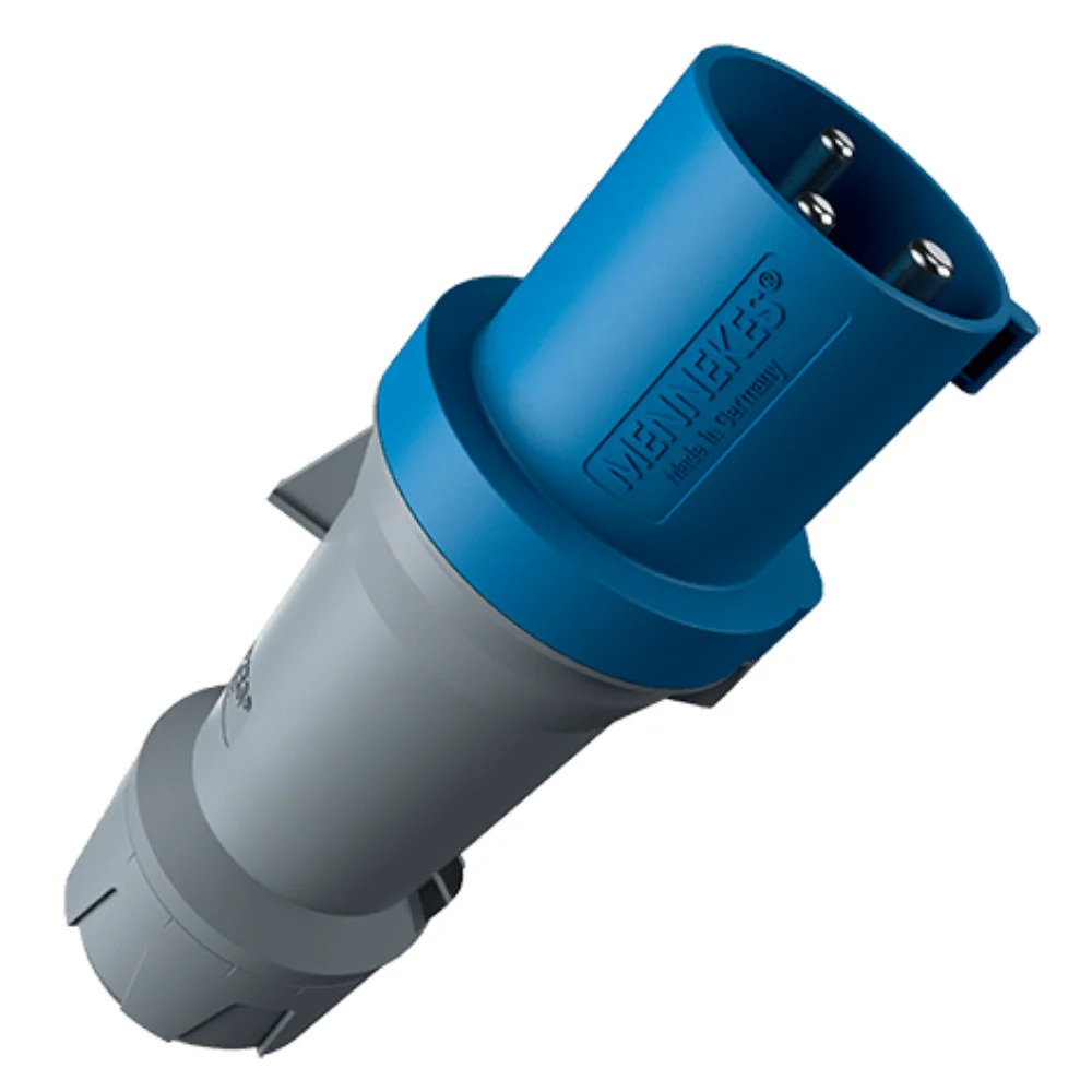 Mennekes CEE Plug 63 A 2 Pole+E IP 44 230 V 6H Screw Type 3212