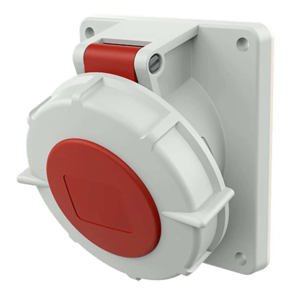 Mennekes CEE Receptacle 32 A 3 Pole+N+E IP 67 400 V 6H Panel Mounted 1551