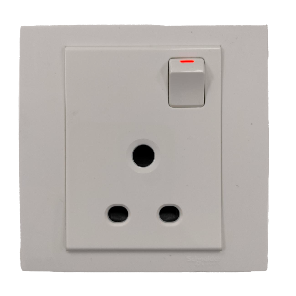 Schneider Electric KB15 White 3 Pin Switched Socket 10 A, 1 Gang