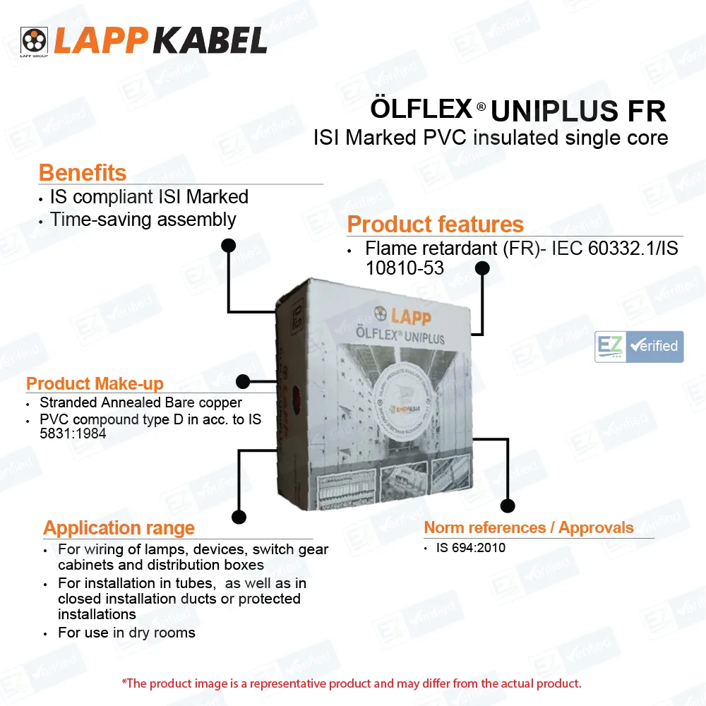 LAPP Olflex Classic 110 SY 1125107 7 Core Cable, 0.75 Sq Mm, Transparent