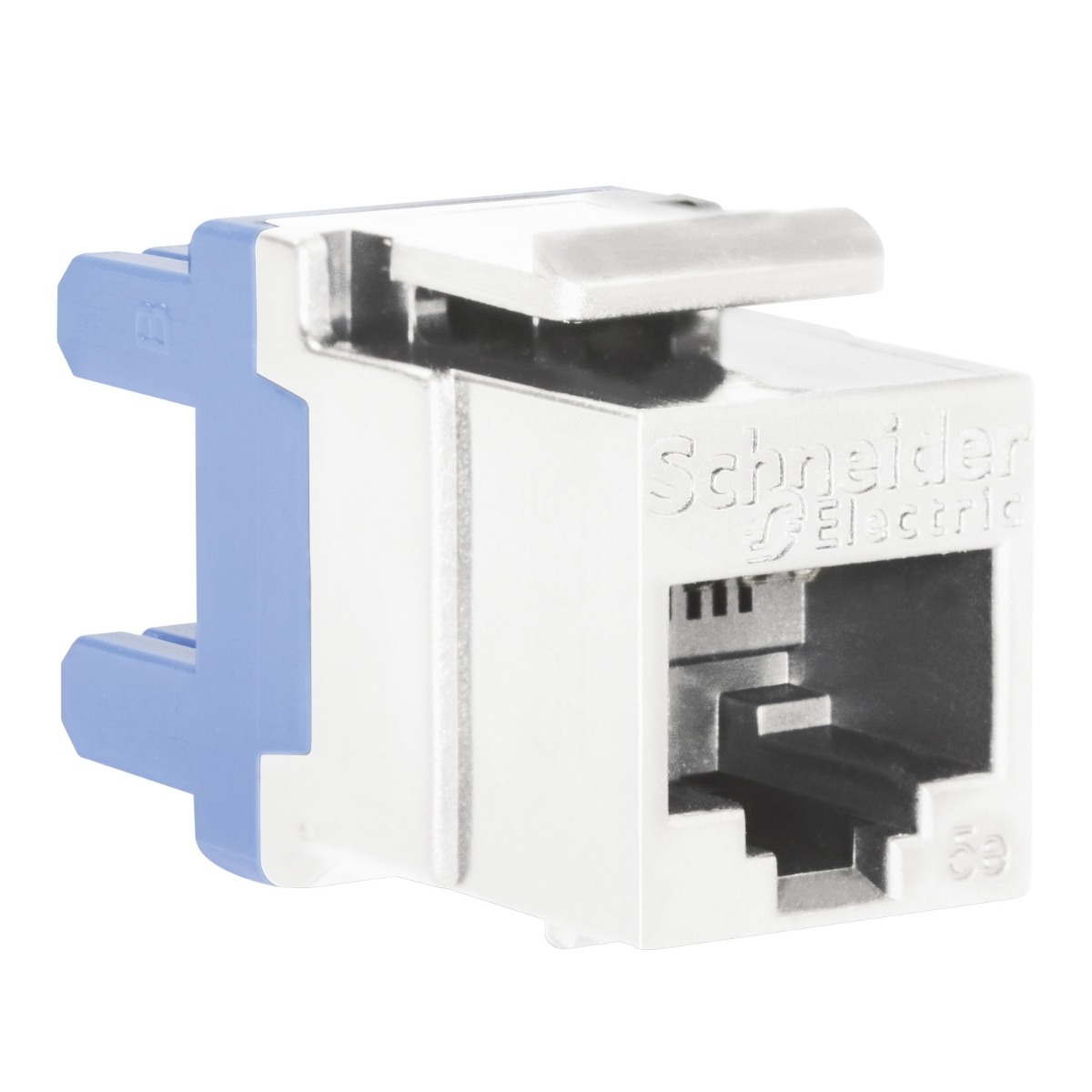 Schneider Electric Datacomms Structured Cabling Solution Actassi Copper Connectivity Cat.5e UTP Key Non-Shutter Modular, Jack White