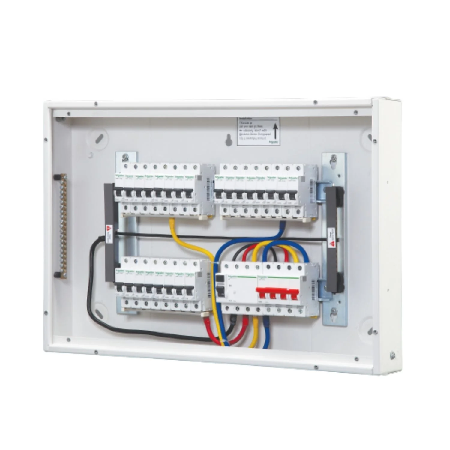 Schneider Electric Acti 9 Distribution Board 12 Way 8 IC + 36 OG Module TPN Single Door IP 30 A9HTNS12