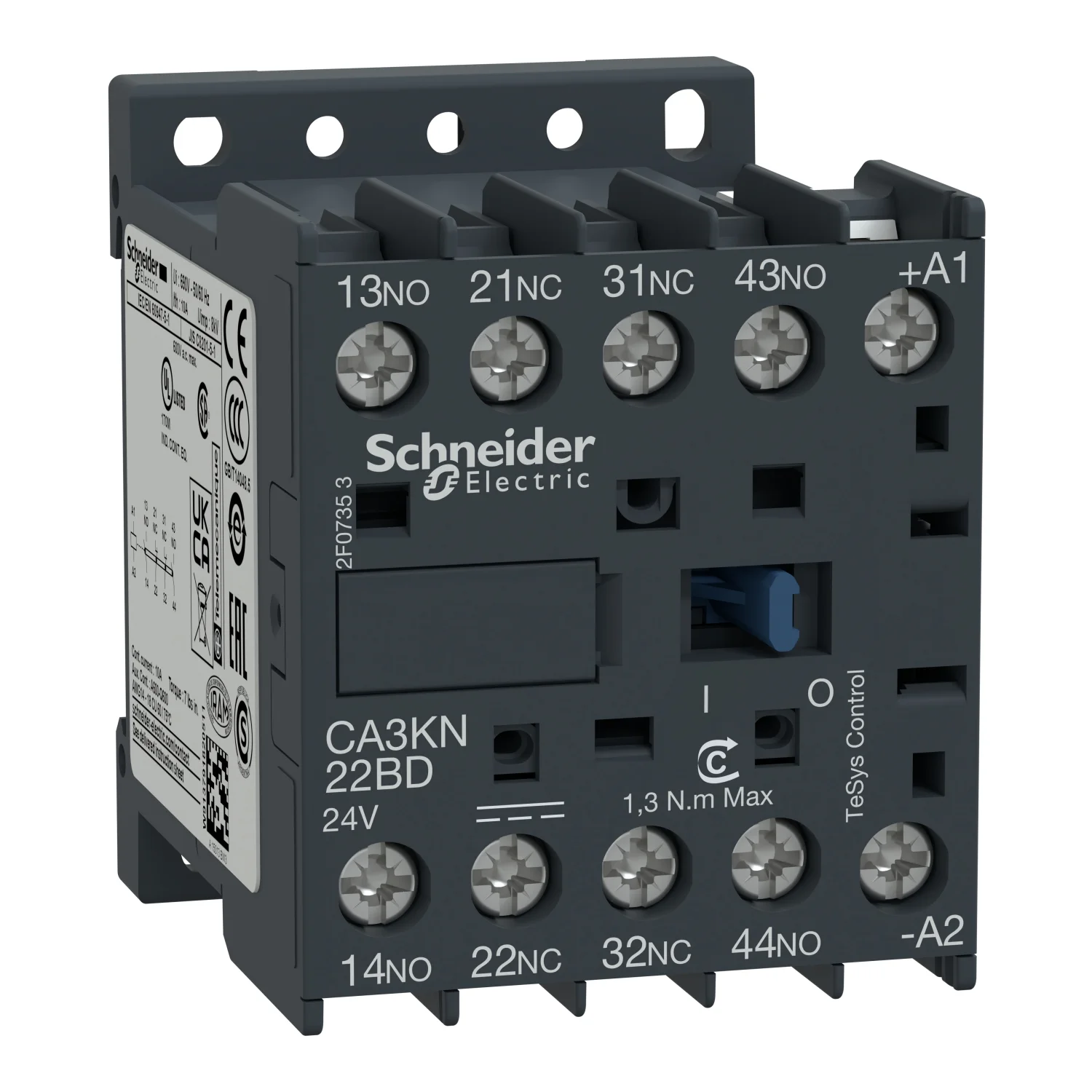 K CONTROL RELAY 2NO 2NC 125VDC COIL  CA3KN22GD