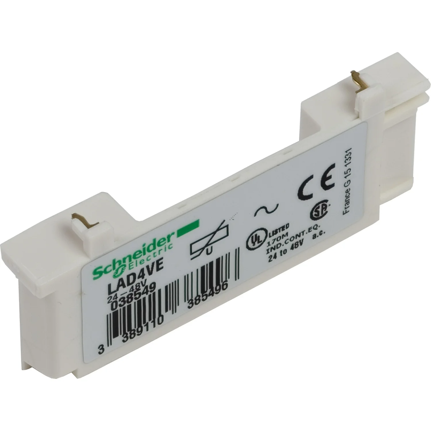 Schneider Electric TeSys Coil Suppressor RC Circuit 110-240V AC Suitable For TeSys D CAD Contactor LAD4RCU