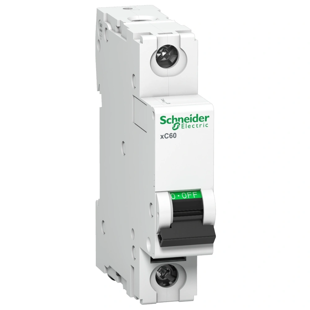 Schneider Electric Acti 9 xC60 MCB 40 A 1 Pole 10 kA C-Curve (IS/IEC60898-1) A9N1P40CGN