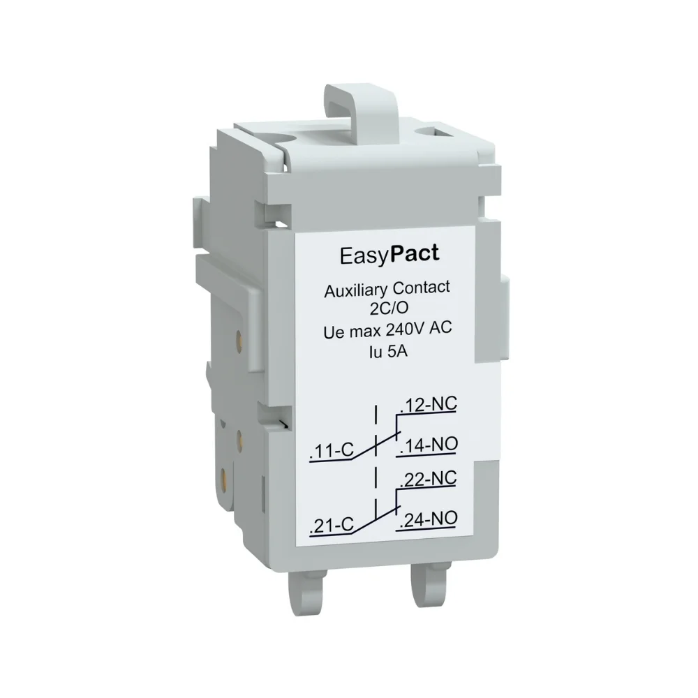 Schneider Electric Auxiliary Switch (Contact) 2 C/O Suitable For 800/1000/1250A EasyPact CVS MCCB LV500602