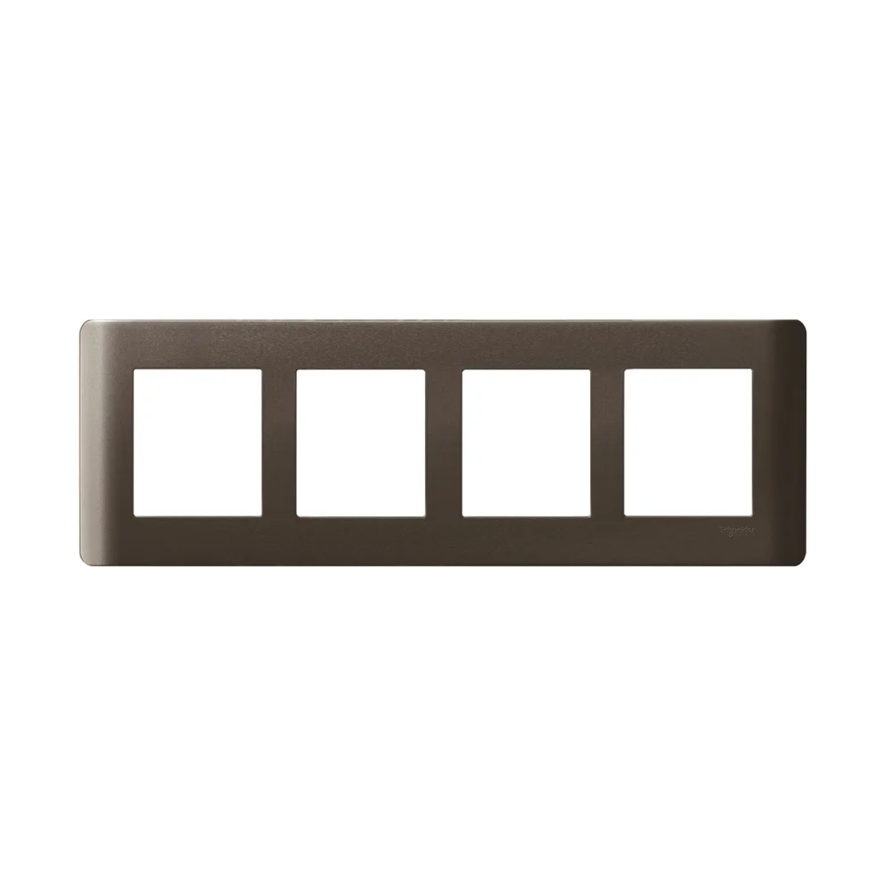 Schneider Electric ZENcelo 8 Module Horizontal Dark Grey Cover Plate IN8408HC(BZ)