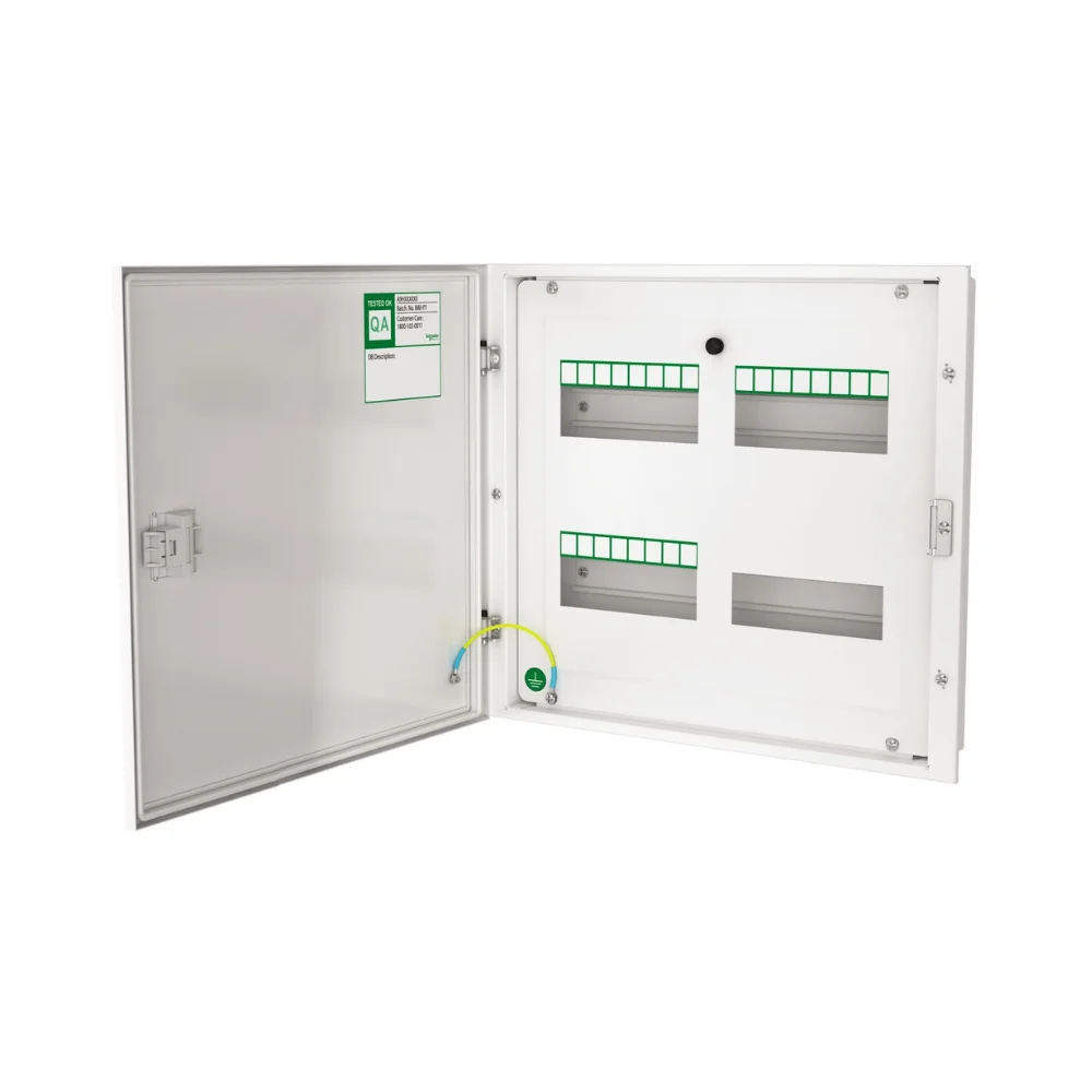 Schneider Electric Easy9 Distribution Board 8 Way 8 IC  24 OG Module TPN Double Door IP 43 EZ9ETND08