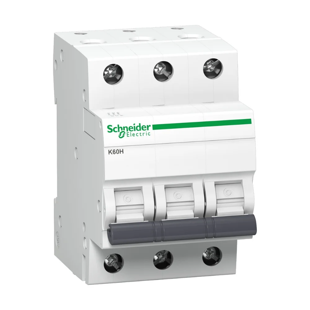 Schneider Electric Acti 9 K60H MCB 10 A 3 Pole 10 kA C-Curve (Pack of 4) A9KF71310BQ