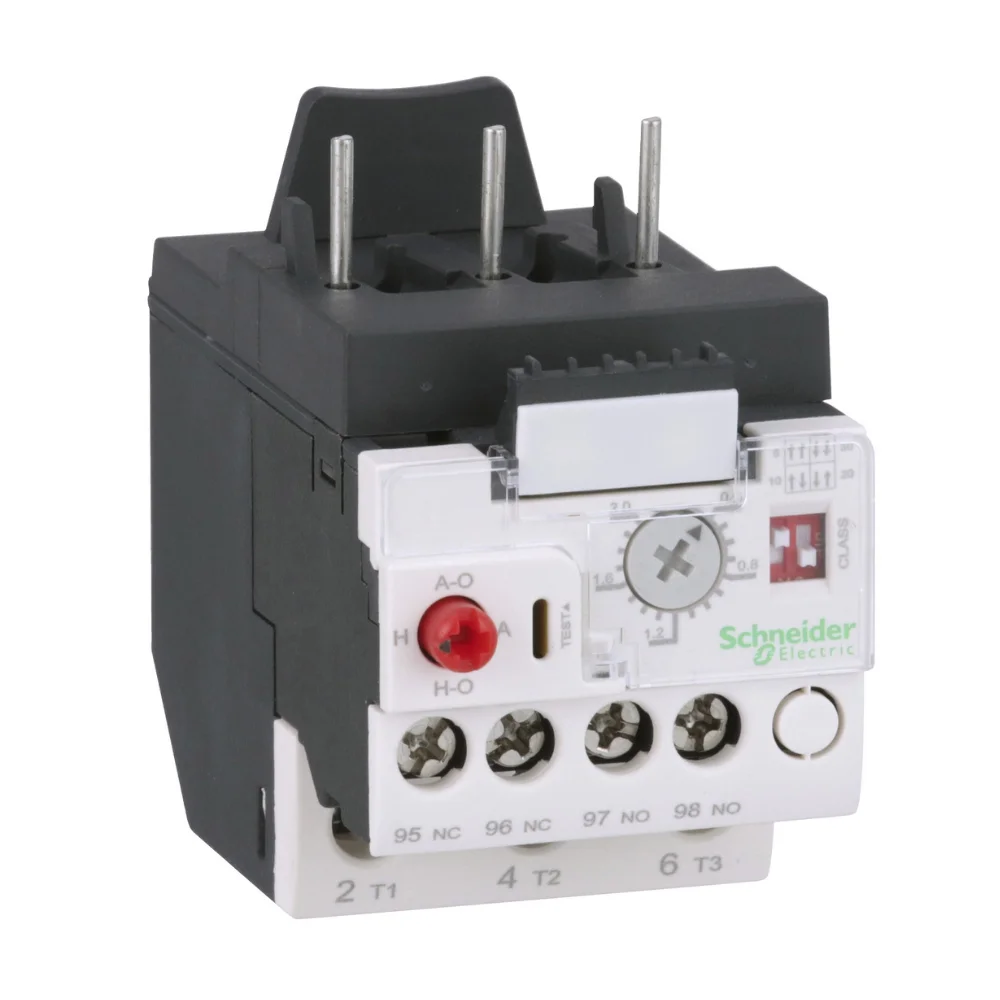 Schneider Electric TeSys Electronic Overload Relay 04 - 2 A Direct Mounting For Use With LC1D09 - 38A Contactor LR9D02