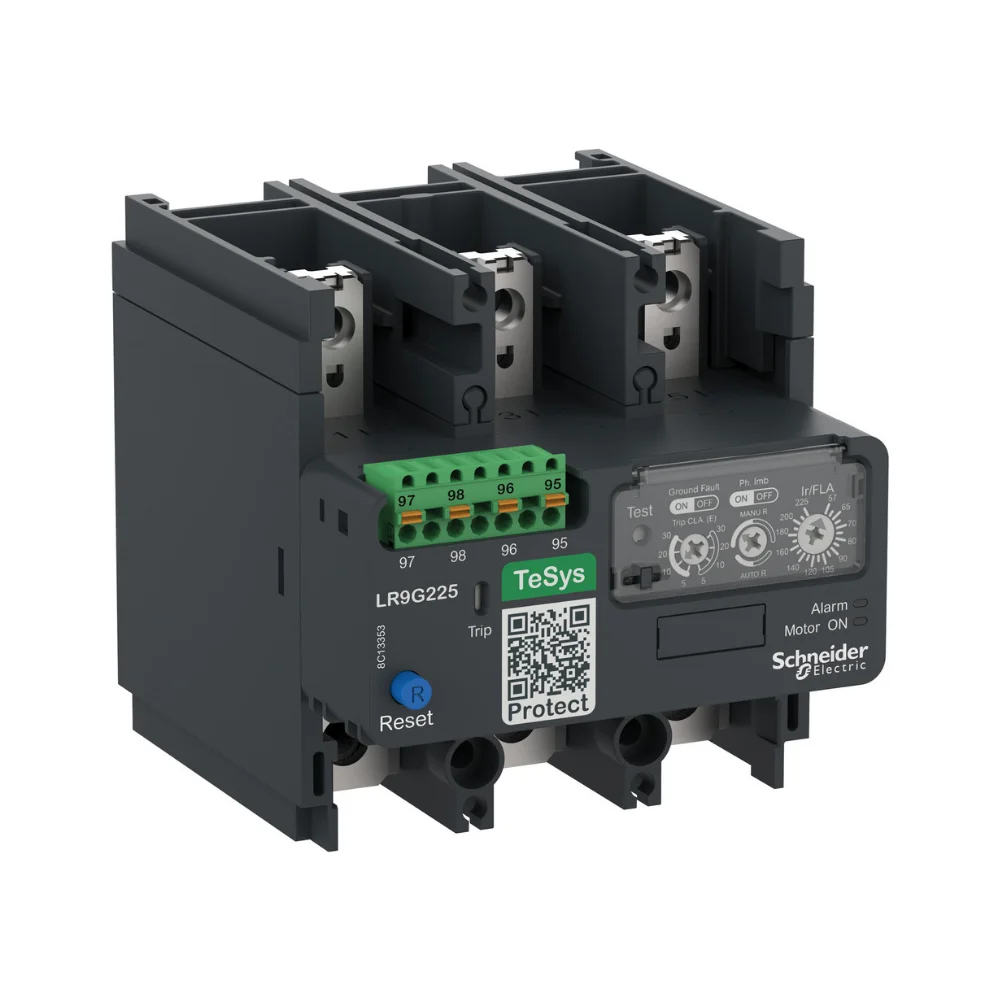 Schneider Electric TeSys Electronic Overload Relay 28 - 115 A Direct Mounting Class from 5E to 30E Push-in Control Connection LR9G115
