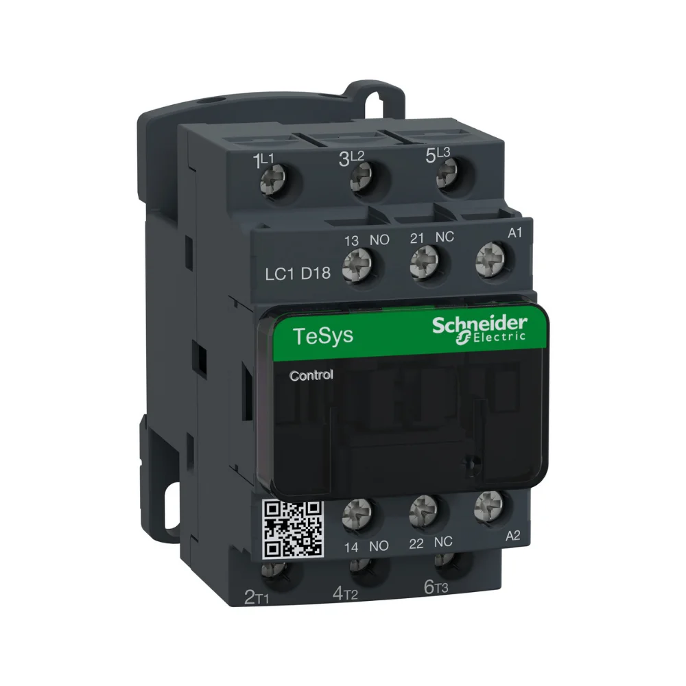 Schneider Electric Tesys Deca Power Contactor 18 A 3 Pole 230 V AC 1 NO  1 NC AC3 Duty LC1D18P7