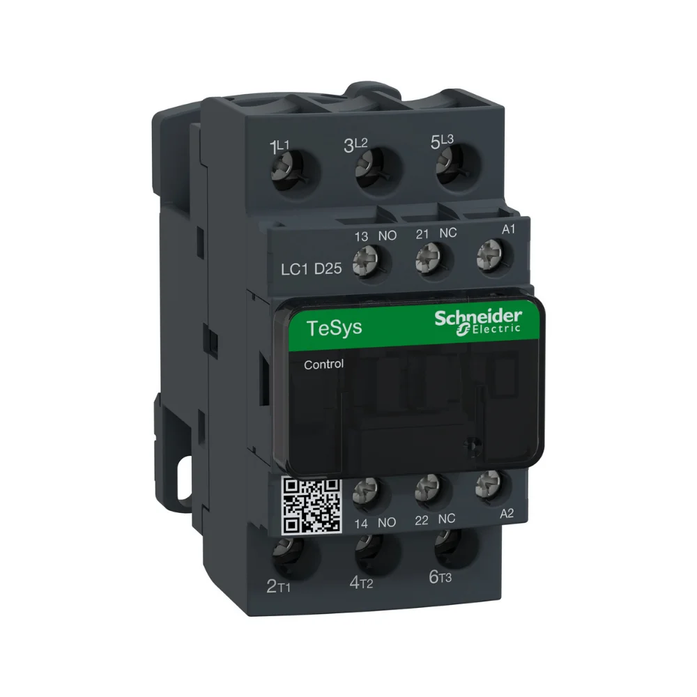 Schneider Electric Tesys Deca Power Contactor 25 A 3 Pole 230 V AC 1 NO  1 NC AC3 Duty LC1D25P7