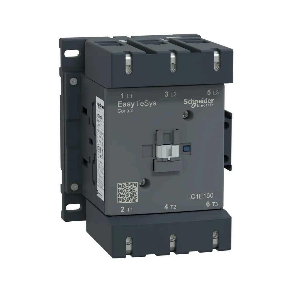 Schneider Electric EasyPact TVS Power Contactor 160 A 3 Pole 110V AC 1 NO  1 NC AC3 Duty LC1E160F5