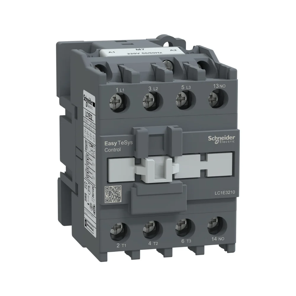 Schneider Electric EasyPact TVS Power Contactor 32 A 3 Pole 220 V AC 1 NO AC3 Duty LC1E3210M7