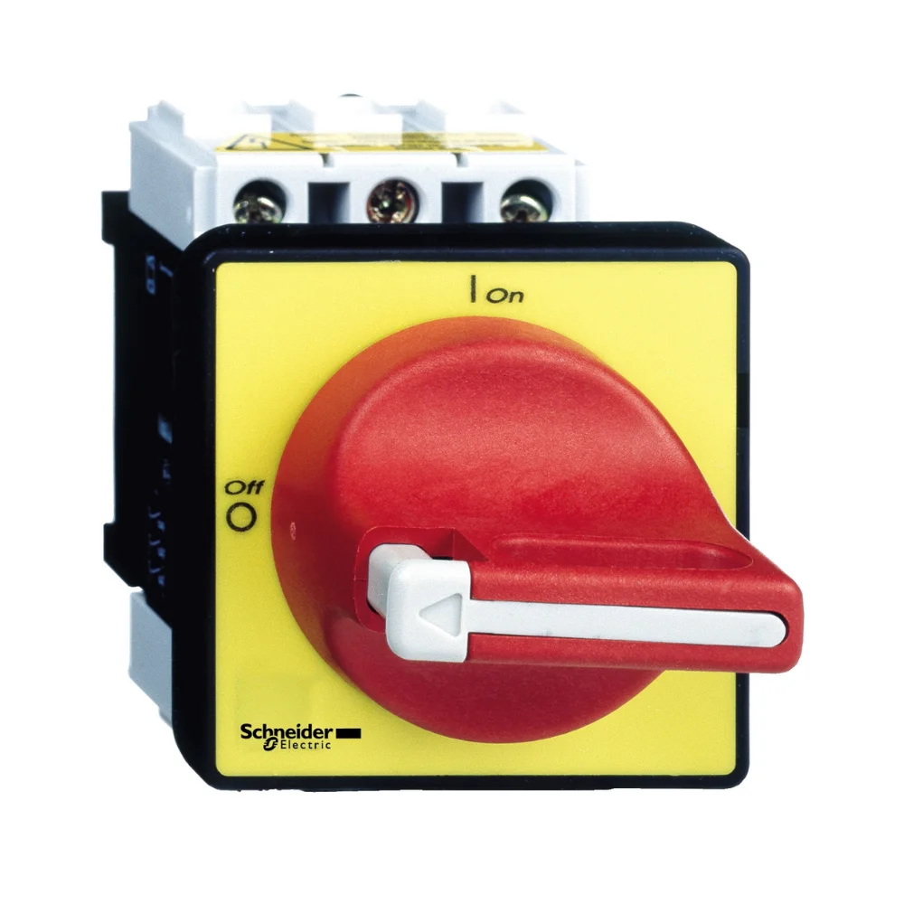 Schneider Electric TeSys Vario Emergency Stop Switch Disconnector - On Door 12 A 3 Pole VCF02