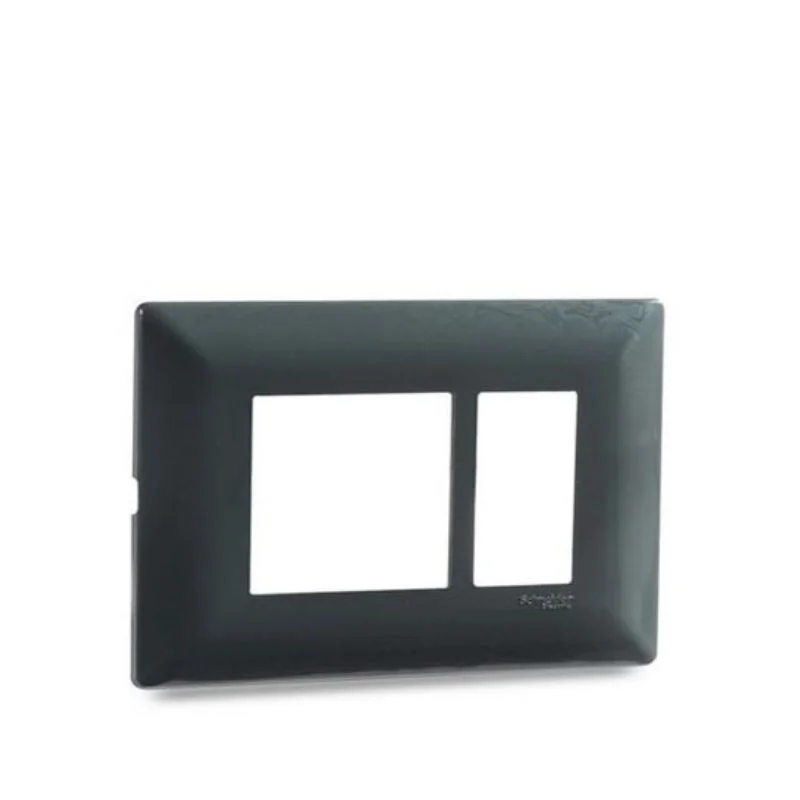 Schneider Electric Livia 2 Module Pebble Grey Cover Plate P0702DG