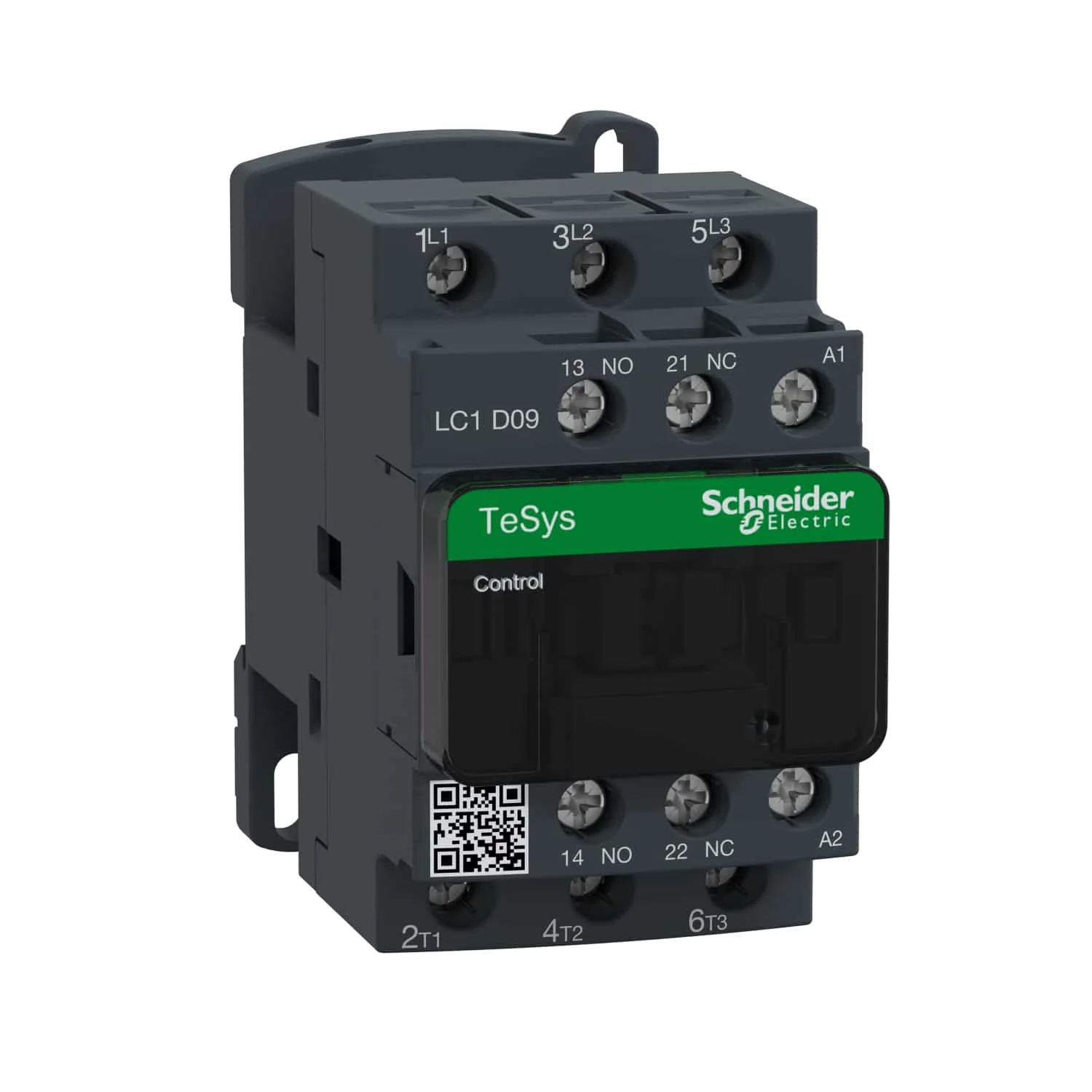 Schneider Electric TeSys Power Contactor - D Model 9 A 3 Pole 220 V AC 1 NO + 1 NC AC3 Duty LC1D09M7