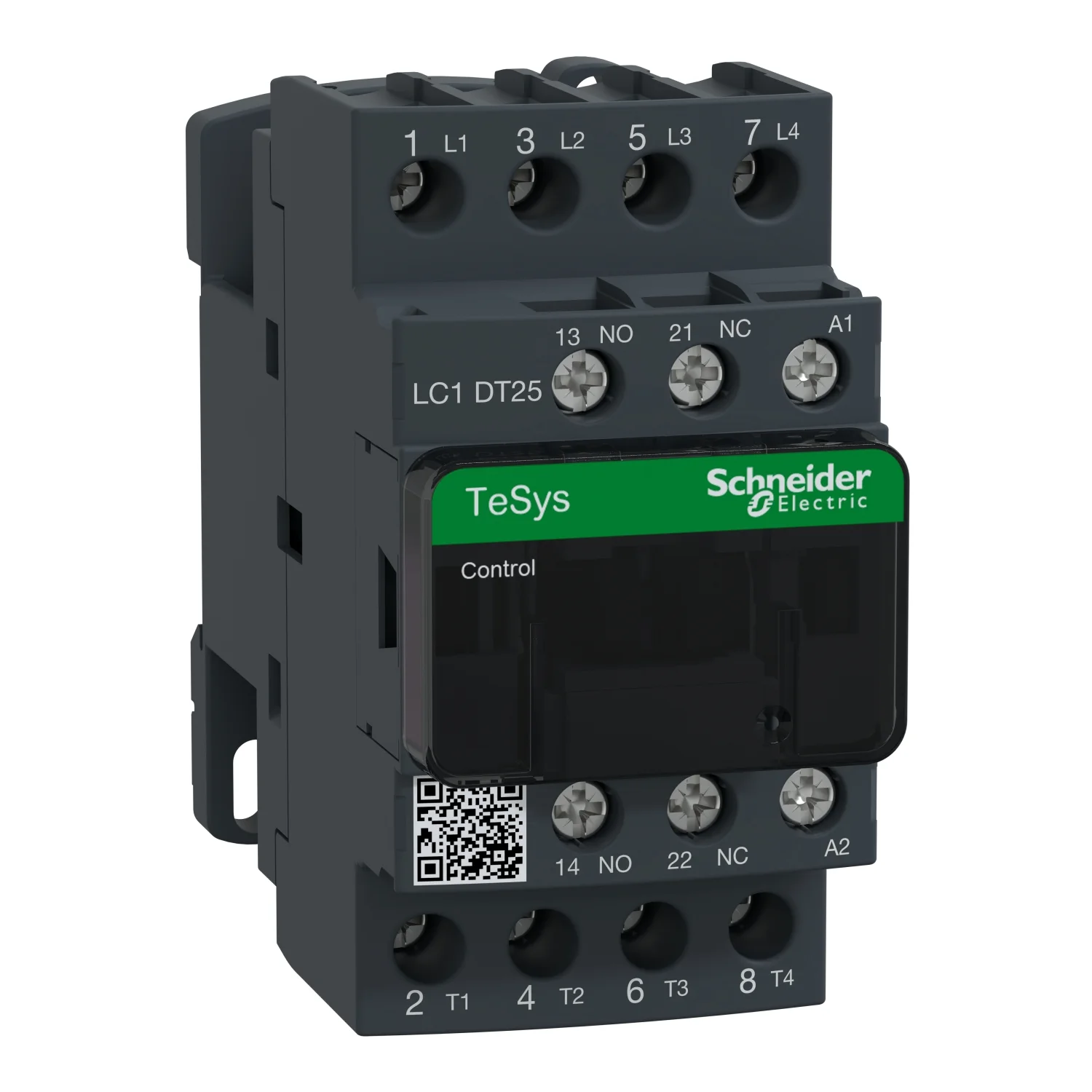 Schneider Electric TeSys D Power Contactor 25 A 4 Pole 220 V AC 1 NO + 1 NC AC1 Duty LC1DT25M7