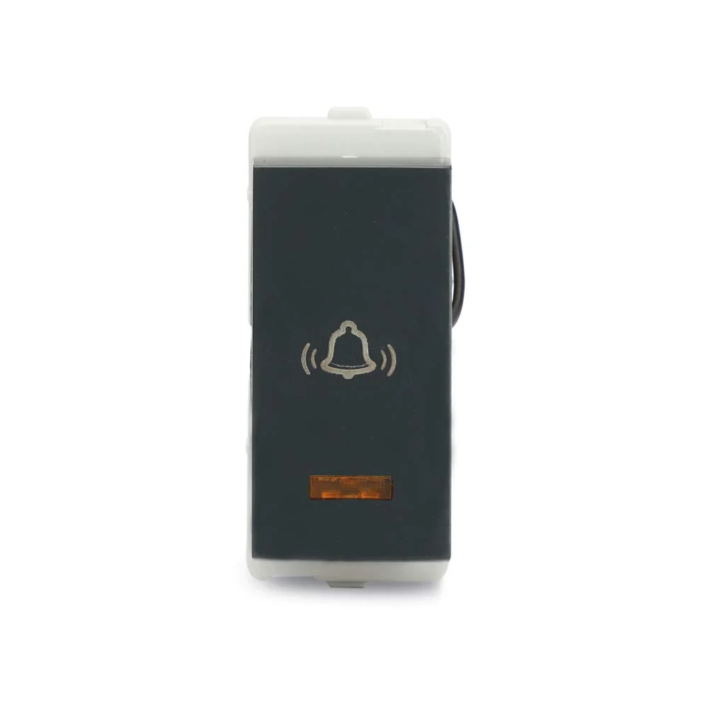 Schneider Electric Livia Switch 10 A Pebble Grey 1 Modue Bell Push With Indicator P1085_DG