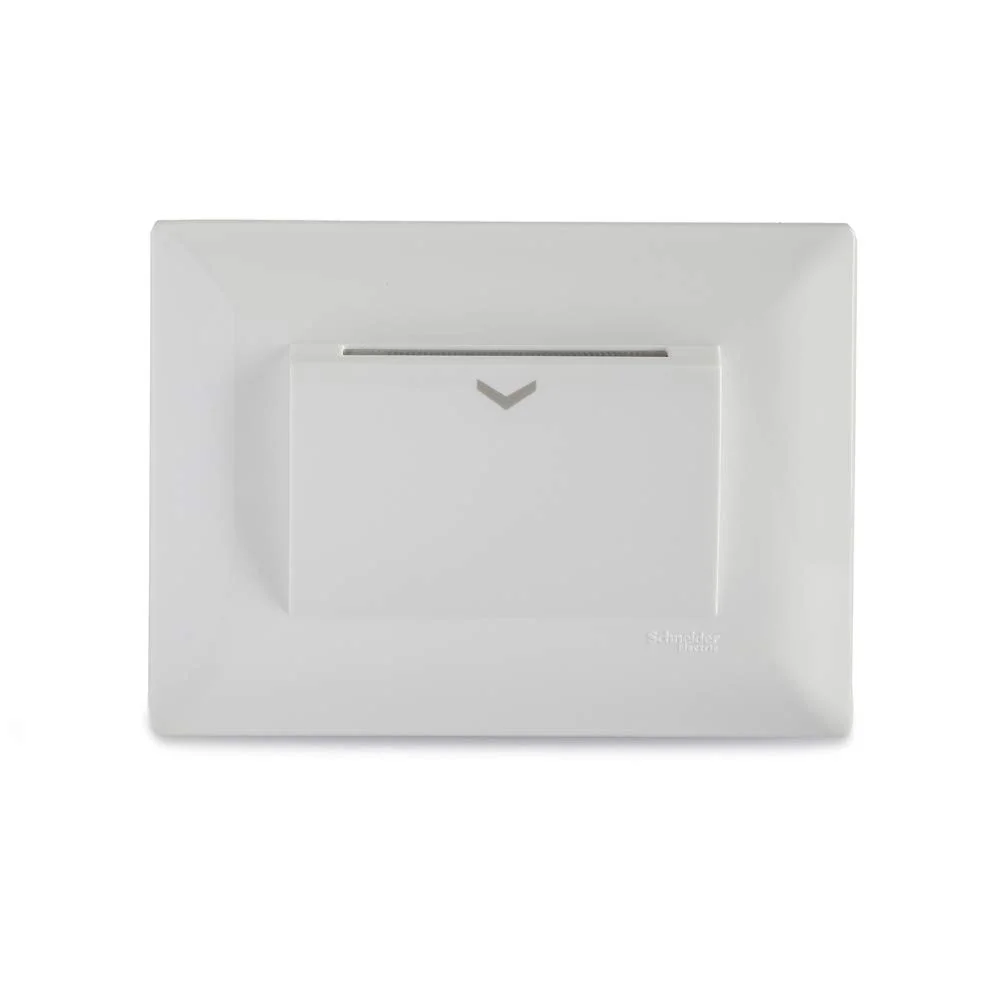 Schneider Electric Livia White Hotel Key Card Electronic Switch 20 A 3 Module P6005