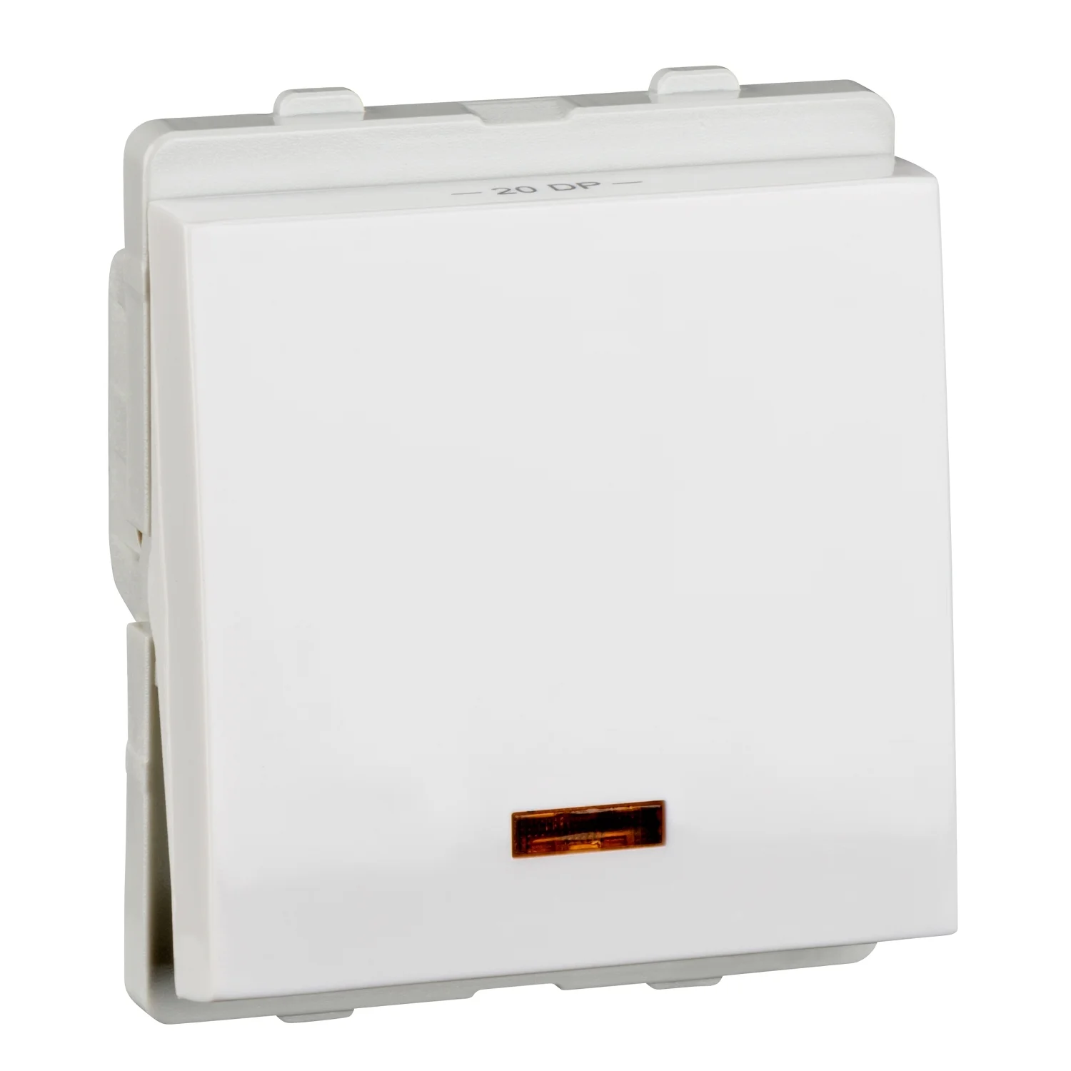 Schneider Electric Livia White DP Switch 20 A 2 Module 1 Way With Indicator P1120