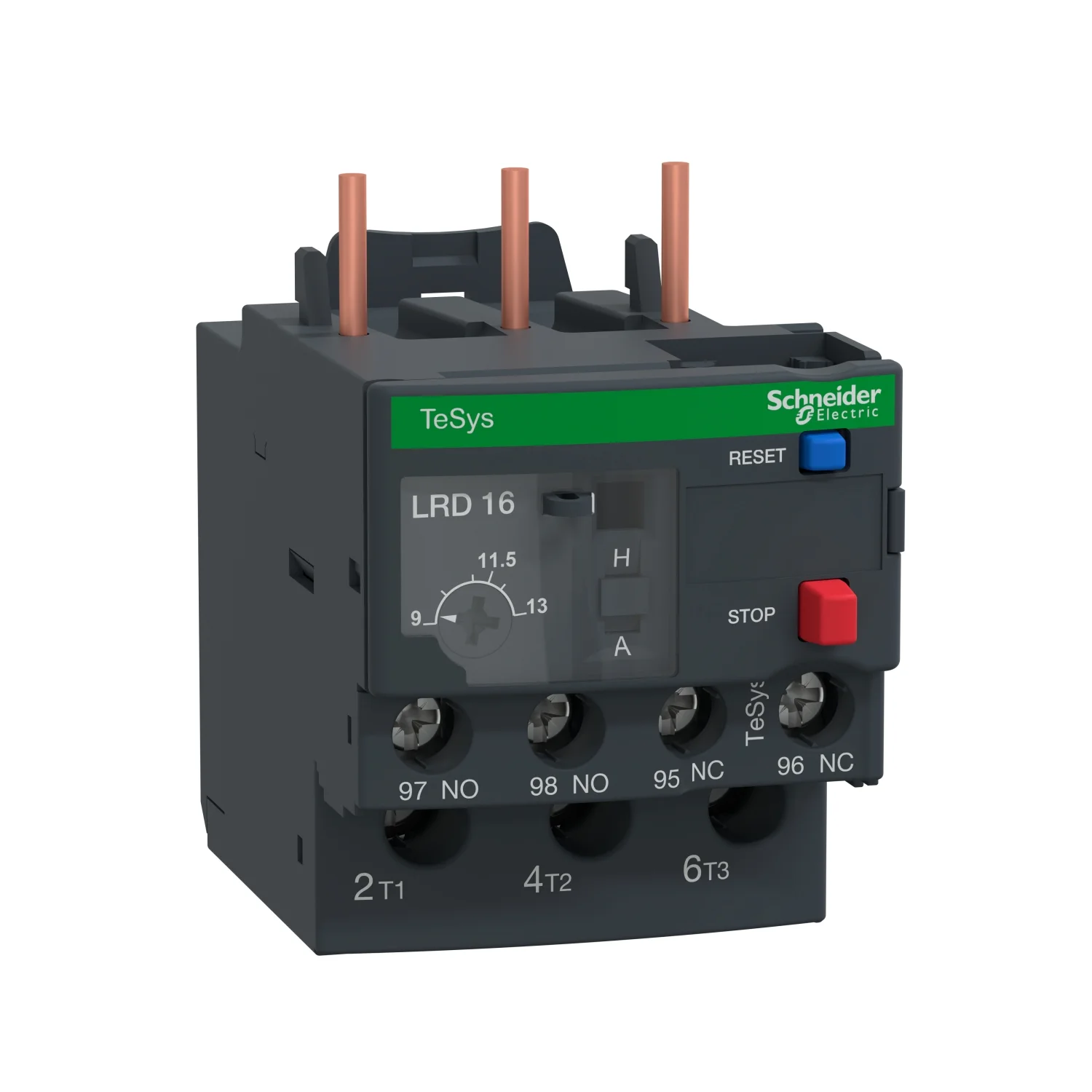 Schneider Electric TeSys Thermal Overload Relay - D Model 9 - 13 A Direct Mounting For Use With GV2L03 LE03 LC1D09 to LC1D38 Contactors LRD16