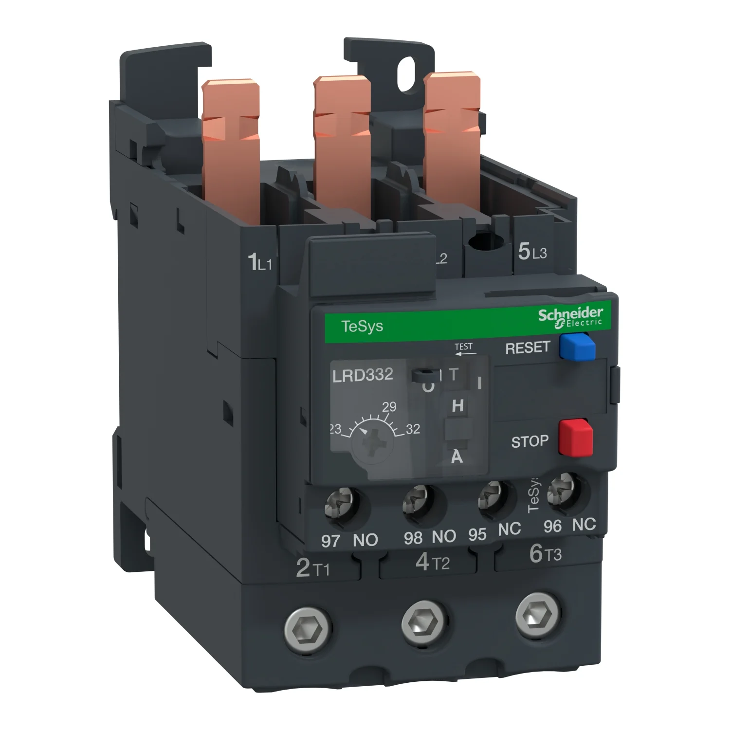 Schneider Electric TeSys Thermal Overload Relay - D Model 23 - 32 A Direct Mounting For Use With LC1D40A to D65A Contactors LRD332
