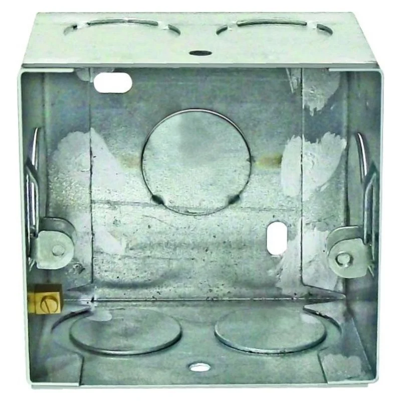 Schneider Electric 1 or 2 Module Flush Mounting Metal Box MR1102