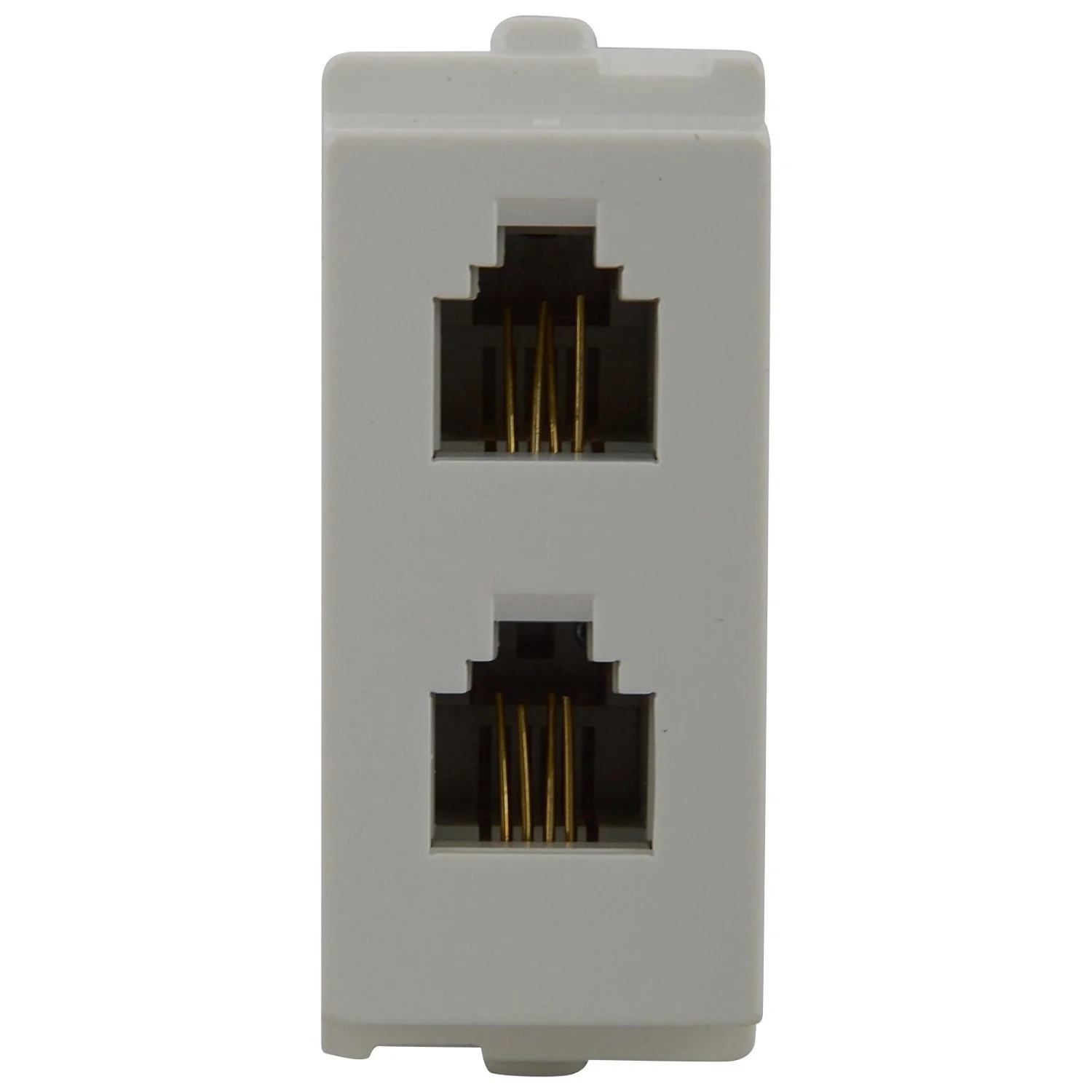 Schneider Electric Opale White Telephone Outlet RJ 11 1 Module Double Jack X4020WH