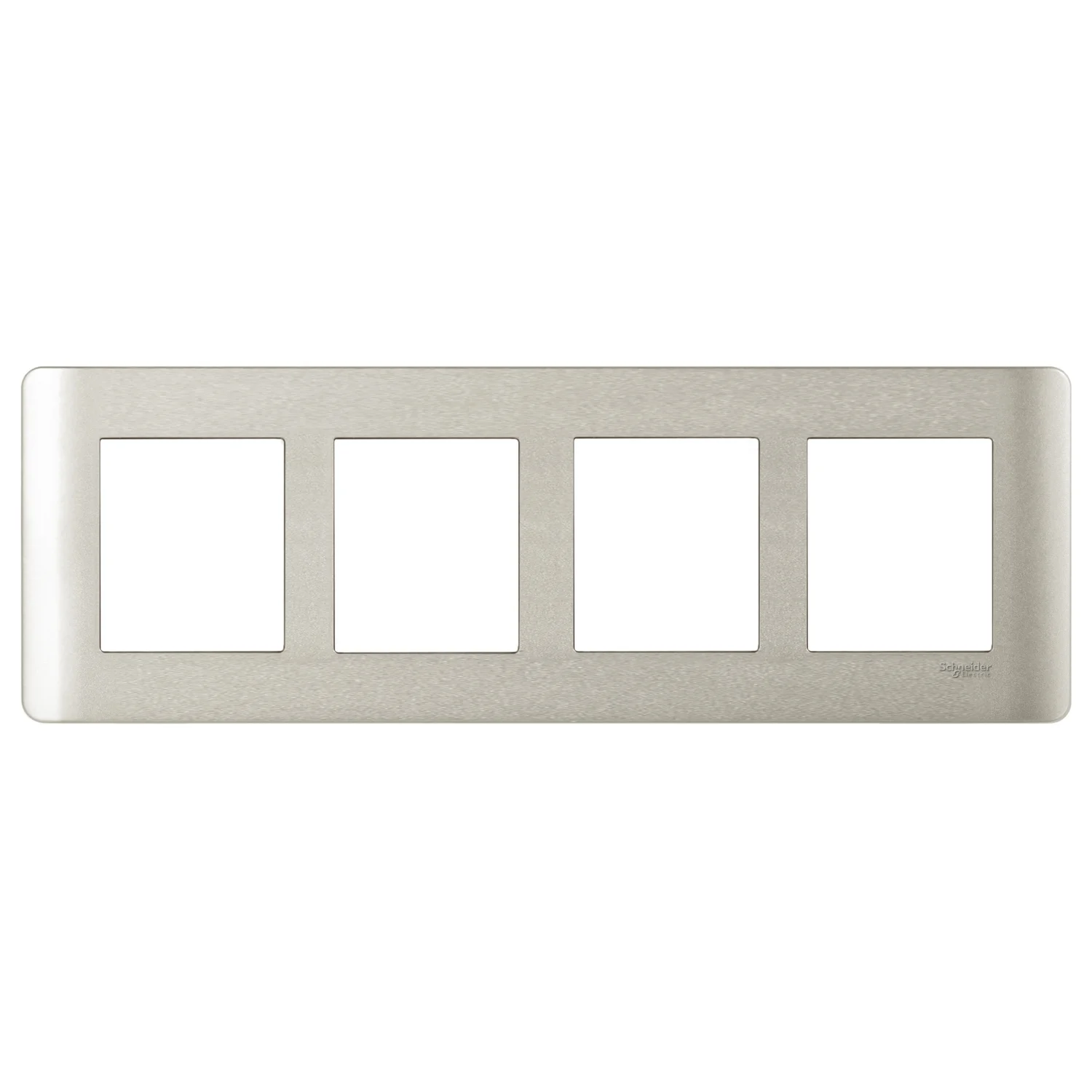 Schneider Electric ZENcelo 8 Module Horizontal Satin Silver Cover Plate IN8408HC(SA)