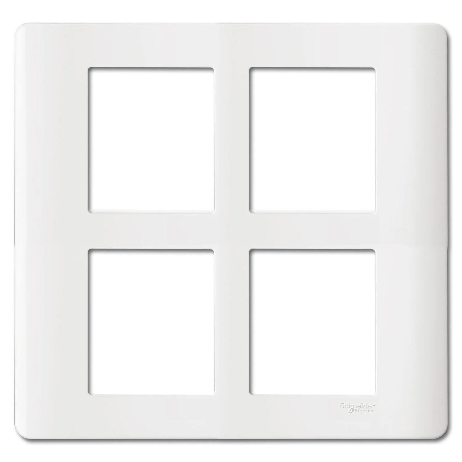 Schneider Electric ZENcelo 8 Module Vertical White Cover Plate IN8408SC